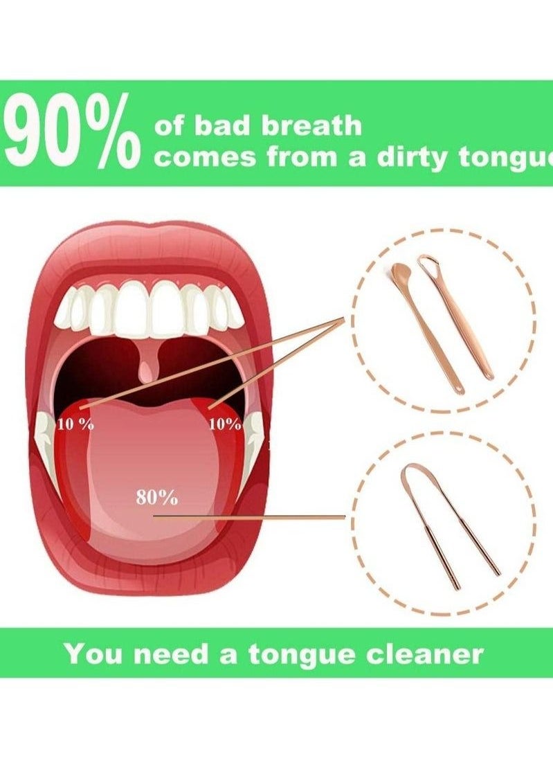 Generic - 4 PCS Professional Tongue Cleaners - Image 1