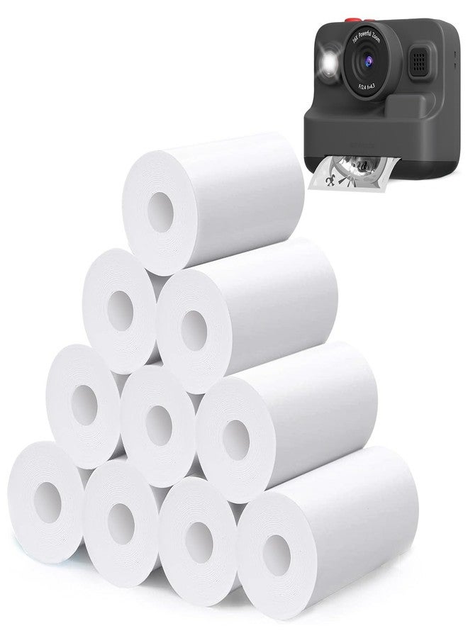 Yehtta 10 Rolls Kids Instant Camera Print Paper, Photo Printer Thermal Paper Rolls, BPA Free, Refill Replace Camera Instant Printer Paper for Most Kids Instant Camera - Image 1