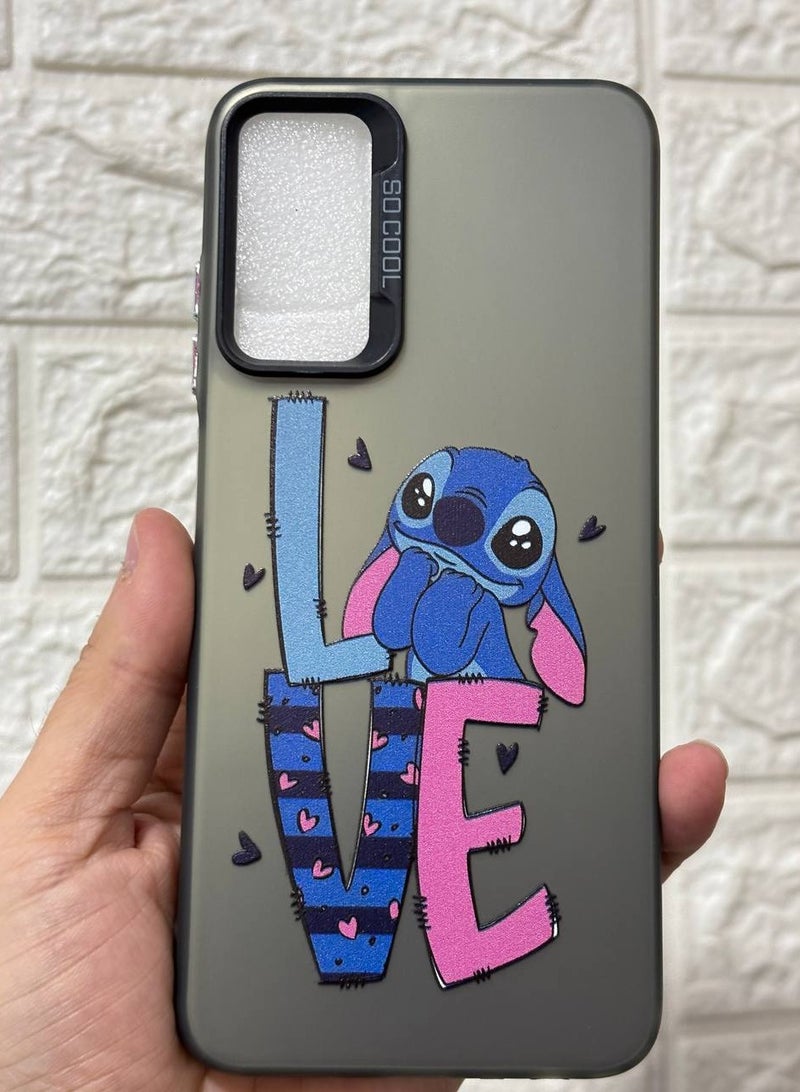 غطاء خلفي بتصميم شخصية كرتونية متوافق مع هاتف أوبو رينو 4