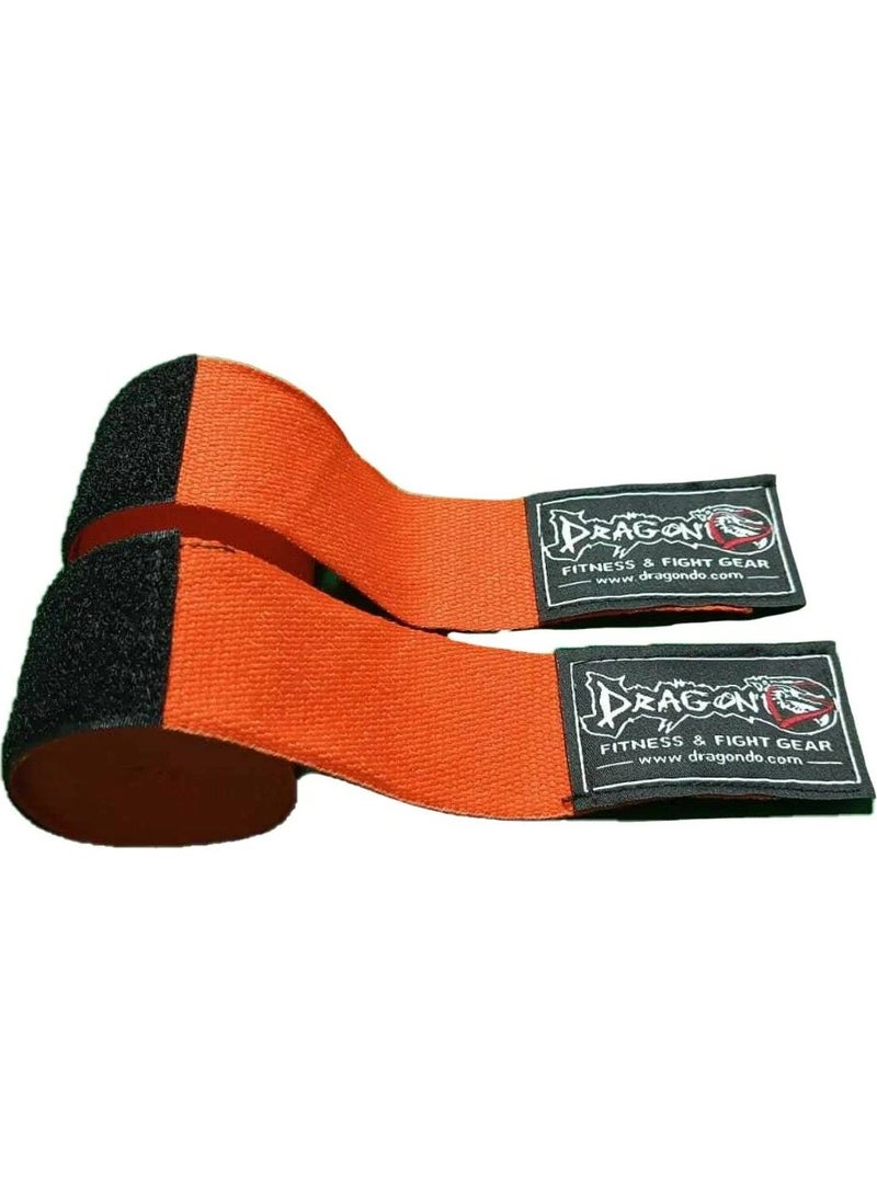 Dragon Boxing Hand Wrap Elastic Bandage 3.5 mt Orange  - Image 2