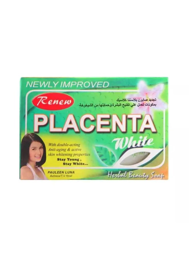 Renew Placenta White Herbal Beauty Soap Bar- 135gms - Image 1