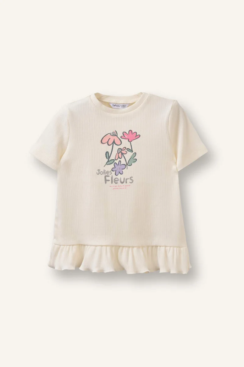 ديفاكتو Floral Short Sleeve T-Shirt