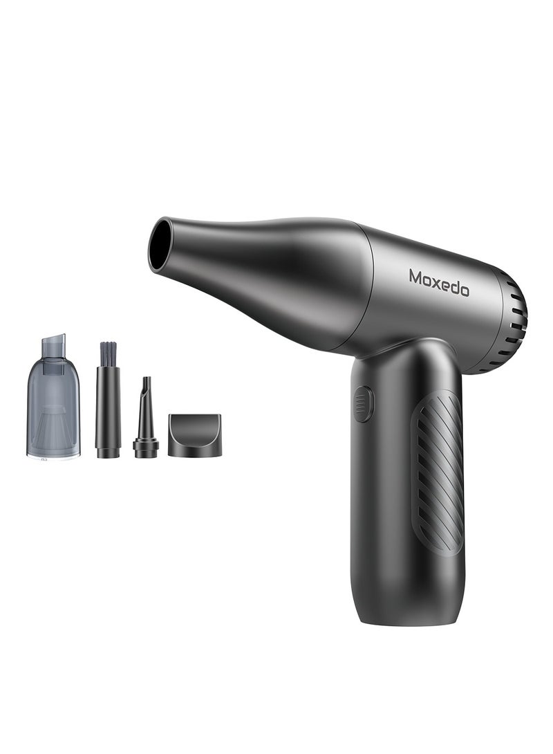 Moxedo 2 in 1 Turbo Air Duster and Vacuum Cleaner with 8000PA Suction Power 130000RPM 4 Level Gear Speed Portable Cordless Compressed Blower Cleaning Tool for Electronics Cars and More - Image 1