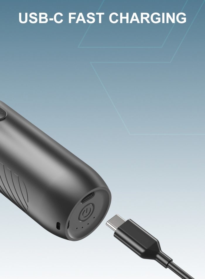 Moxedo 2 in 1 Turbo Air Duster and Vacuum Cleaner with 8000PA Suction Power 130000RPM 4 Level Gear Speed Portable Cordless Compressed Blower Cleaning Tool for Electronics Cars and More - Image 4