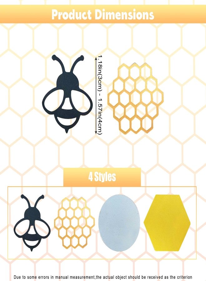 Ysqool Bee Confetti Decorations,100 Count Black and Yellow Honeycomb Circle Confetti Table Decor for Bee Themed Parties,Baby Shower, Gender Reveal, Birthday Party Supplies - Image 2
