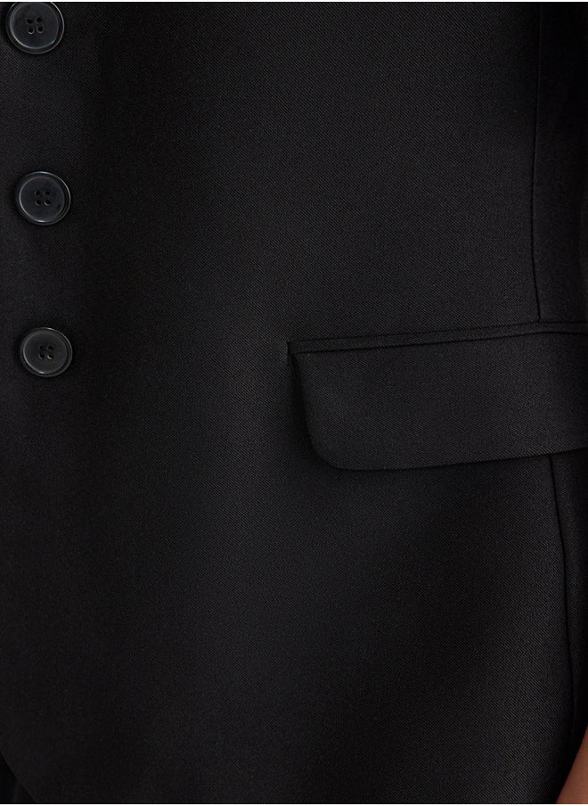 trendyol Black Fitted Blazer Jacket TWOAW25BC00023  - Image 3