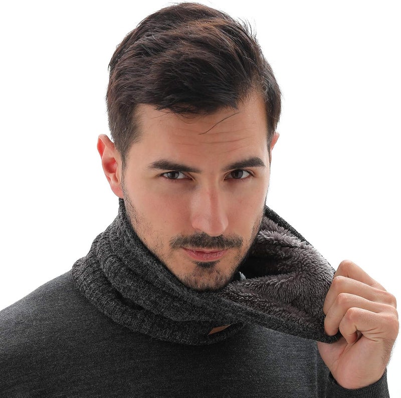 NovForth Winter Neck Warmer Men Ski, Neck Gaiter Face Scarf Women, Fleece Scarf for Men Gaiter Mask, Thick Windproof Scarves - Image 5