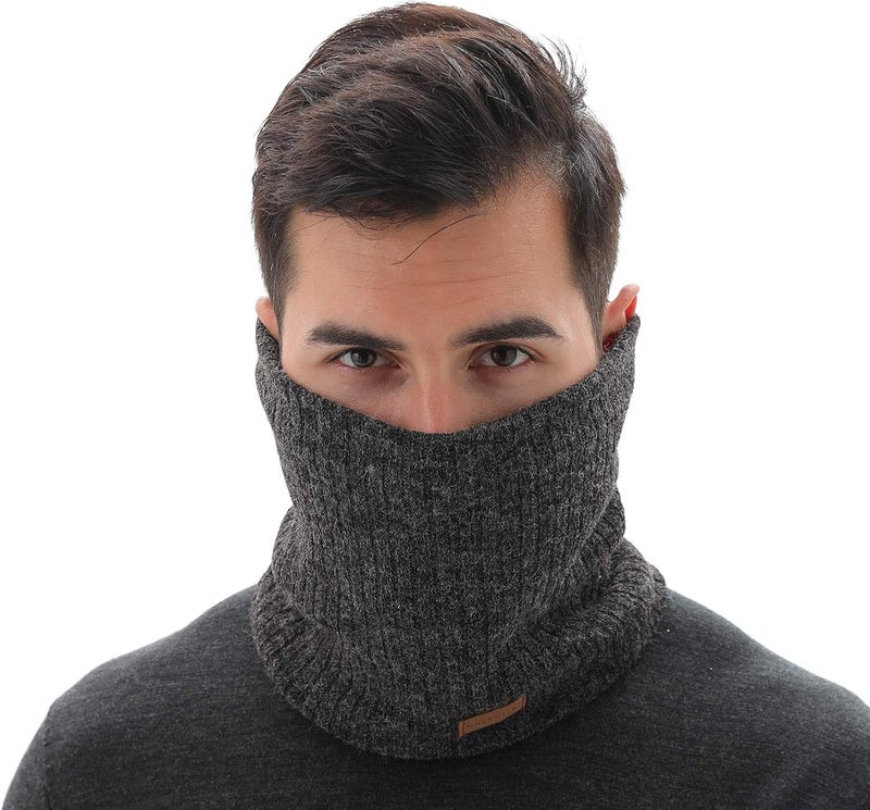 NovForth Winter Neck Warmer Men Ski, Neck Gaiter Face Scarf Women, Fleece Scarf for Men Gaiter Mask, Thick Windproof Scarves - Image 2