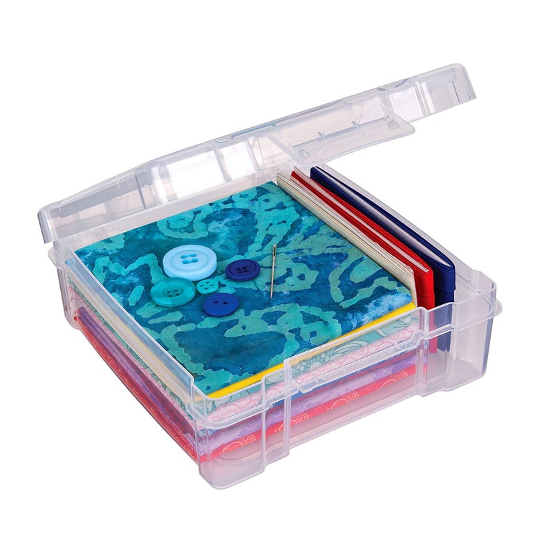 ArtBin 6953AB ClearView 6" x 6" Box Art & Craft Organizer, [1] Plastic Storage Case, Clear - Image 1