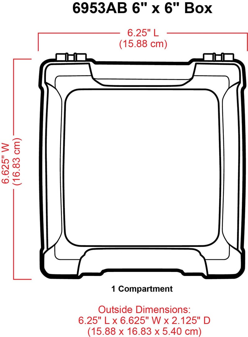 ArtBin 6953AB ClearView 6" x 6" Box Art & Craft Organizer, [1] Plastic Storage Case, Clear - Image 3