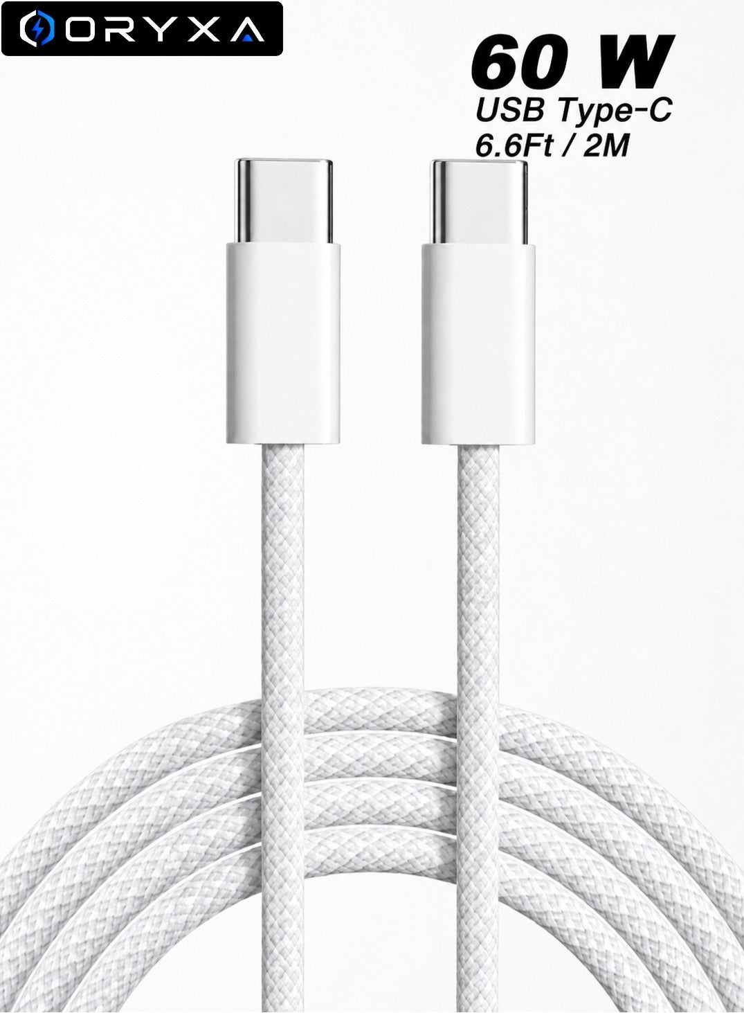 oryxa Oryxa Usb C To Usb C Charging Cable usbc 2 M 60W Z7F5291BA3E52E1BF832AZ