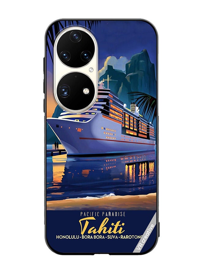 VR CREATIVE Protective Case Cover For Huawei P50 Pro Pacific Paradise Design Multicolour - Image 1