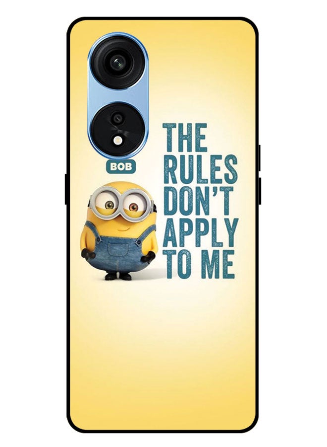 EYE CATCH Printed Protective Case Cover For Oppo A1 PRO -  The Rules Don't Apply To Me - Image 1