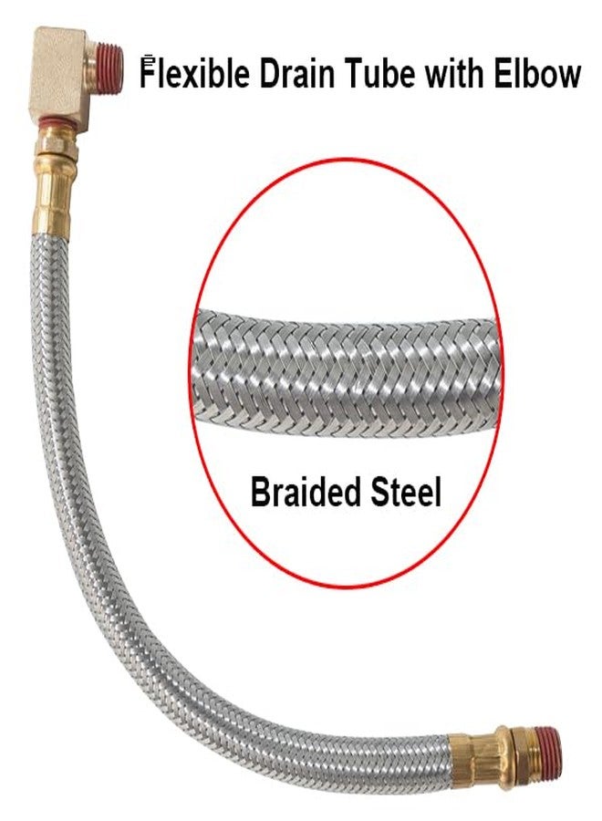 SUNROAD Automatic Electronic Tank Drain Kit, 1/4" NPT Timer Operated Compressor Air Drain Valves with 1/4" flexible Braided Steel Tube and Ball Valve Strainer 1/2" x 1/4" MNPT - Image 4