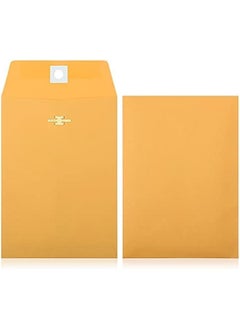 Arabest 100 Pieces 3 Sizes Clasp Envelopes Kraft Paper Catalog Clasp Envelope with Clasp Closure for Filing, Storing, Privacy Ensuring or Mailing Documents (10 x 13 Inch, 9 x 12 Inch, 6 x 9 Inch)  - Image 3