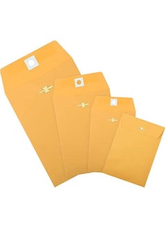Arabest 100 Pieces 3 Sizes Clasp Envelopes Kraft Paper Catalog Clasp Envelope with Clasp Closure for Filing, Storing, Privacy Ensuring or Mailing Documents (10 x 13 Inch, 9 x 12 Inch, 6 x 9 Inch)  - Image 4