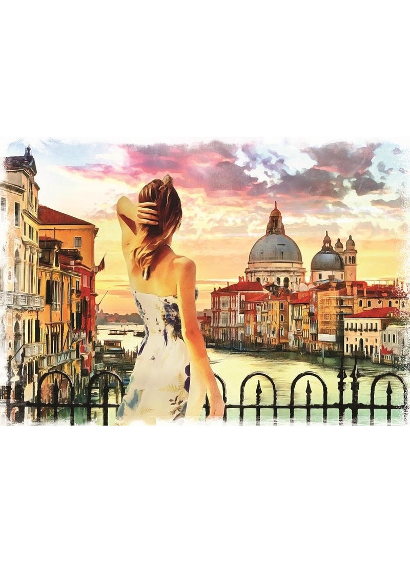 Art Puzzle - View of Venice 1500 Piece Puzzle - Image 1