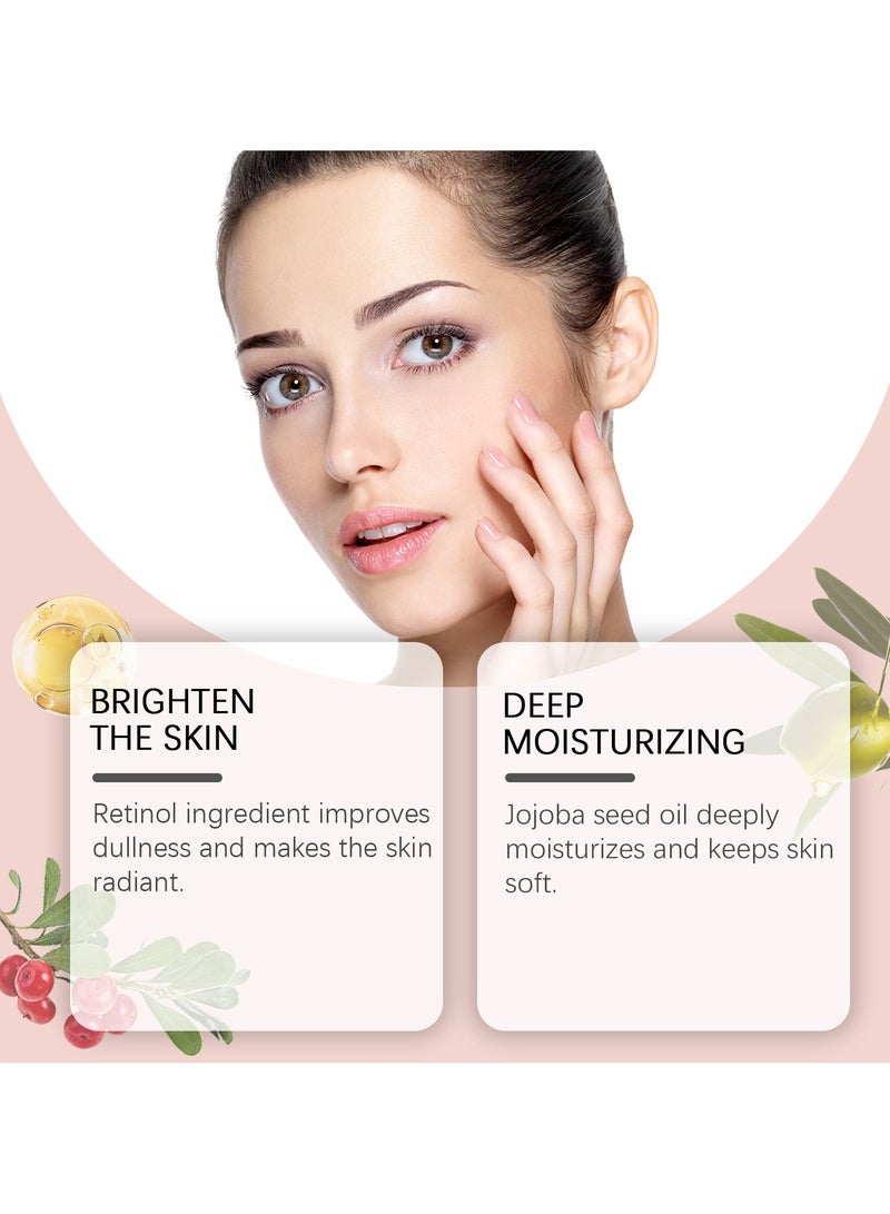 OUHOE 30g Retinol Cream, Collagen Firming Retinol Cream for Face, Melasma Lightening Anti-wrinkle Cream, Skin Tightening Lifting Hydrating, Anti-Ageing Care for a Fresh Glow and Even Complexion - Image 2