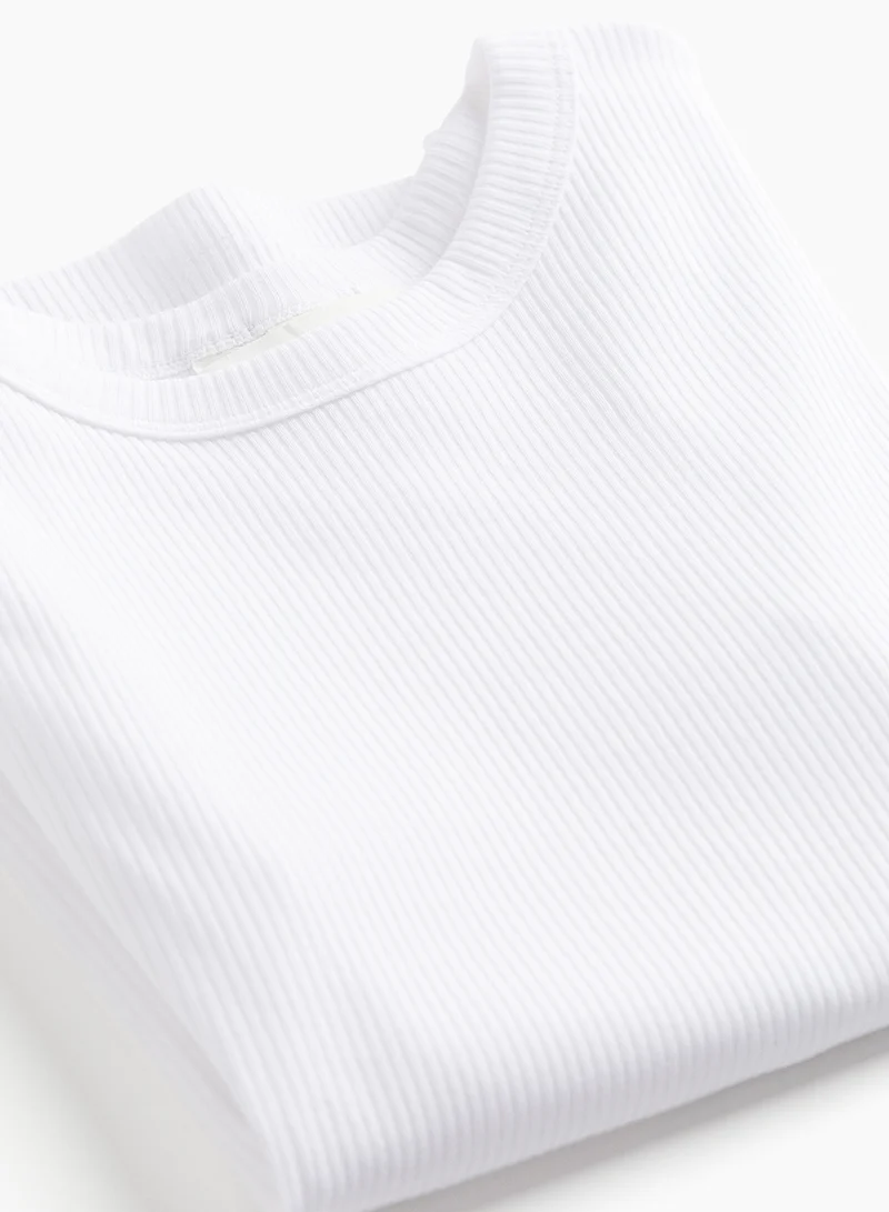H&M Ribbed T-Shirt