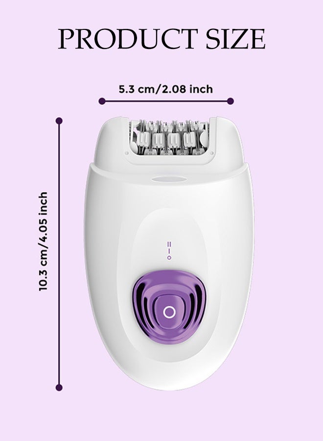 DUNISO 2 in 1 Electric Hair Remover，Hair Removal Epilator，USB Rechargable Female Epilator，Dual Speed Regulation，Easy to Clean，for Arms, Legs, Underarms, Bikini Area, and Face - Image 2