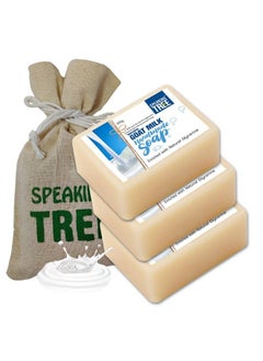 Speaking Tree Refreshing Goat Milk Handmade Soap (Pack Of 3)  - Image 1