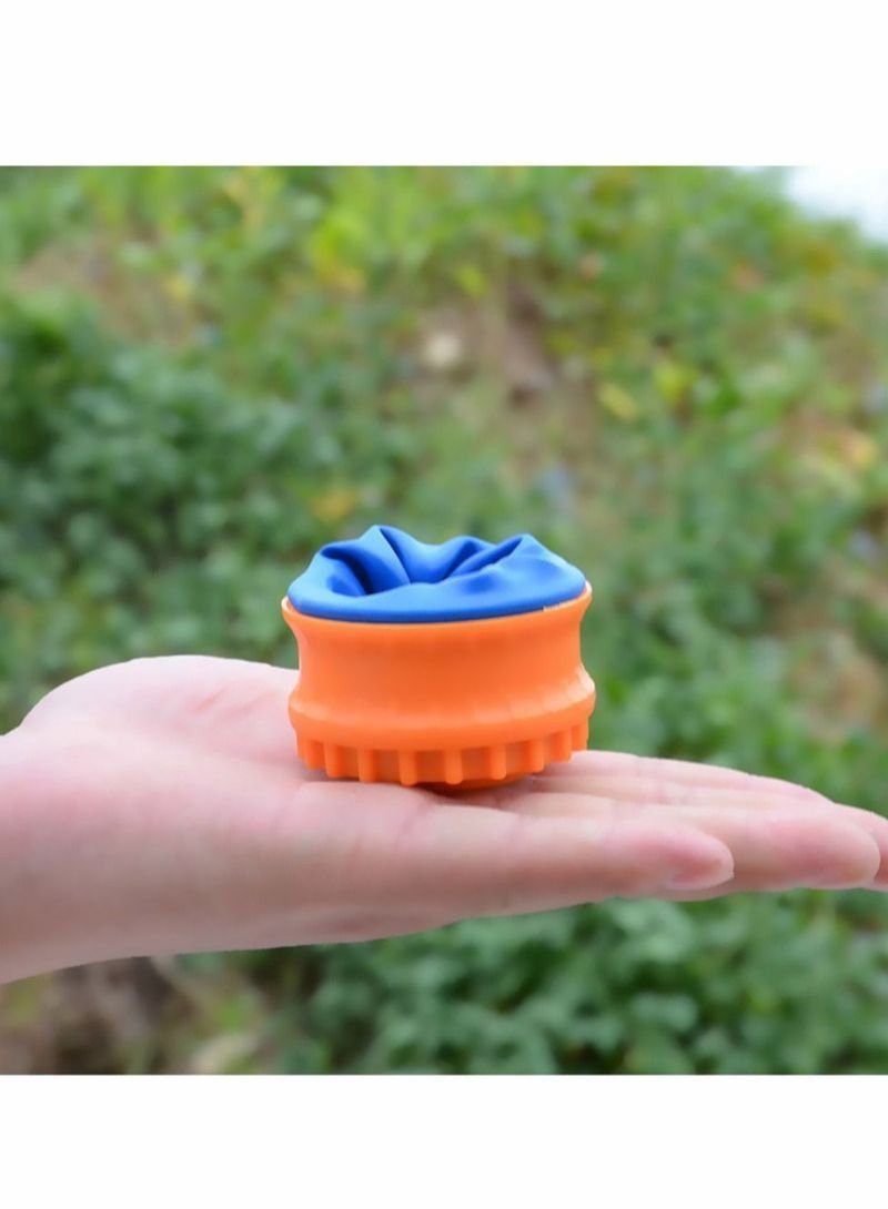 NIBEMINENT Novelty Toys Outdoor Leather Bag Round Pocket Slingshot Cup Shooting Game  - Image 2