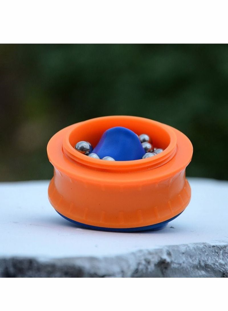 NIBEMINENT Novelty Toys Outdoor Leather Bag Round Pocket Slingshot Cup Shooting Game  - Image 3