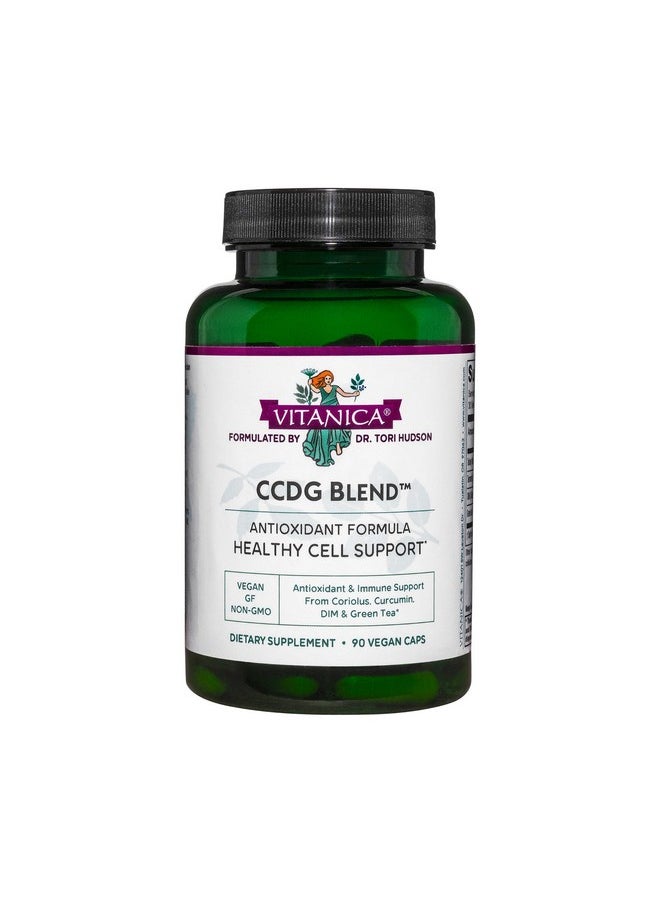 Vitanica Vitanica CCDG Blend - Immune Support Supplement - DIM Supplement with Turkey Tail Mushroom, Turmeric & Green Tea - Vegan Supplement for Immune Support - Consumer Line - 90 Capsules  - Image 1