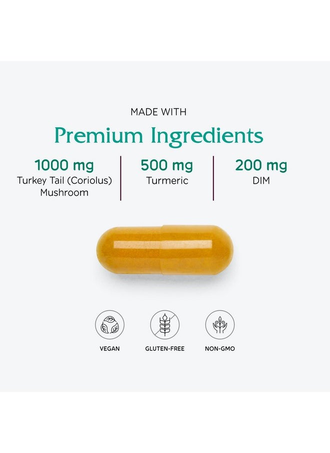 Vitanica Vitanica CCDG Blend - Immune Support Supplement - DIM Supplement with Turkey Tail Mushroom, Turmeric & Green Tea - Vegan Supplement for Immune Support - Consumer Line - 90 Capsules  - Image 4