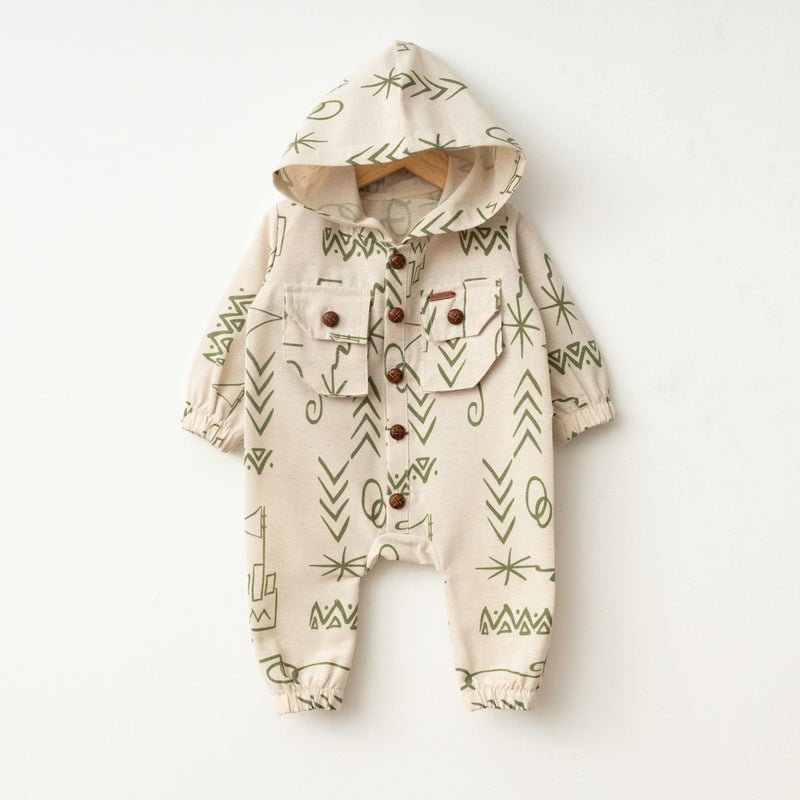 Baby Fou Ethnic Pattern Long Sleeve Jumpsuit - Image 1