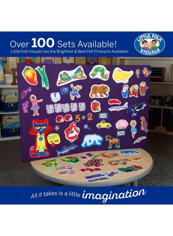 Little Folk Visuals Little Folk Visuals The Very Hungry Caterpillar Precut Flannel/Felt Board Figures for Toddlers, Kindergarteners, Interactive Teaching 14-Piece Set for Flannel Board Stories  - Image 5