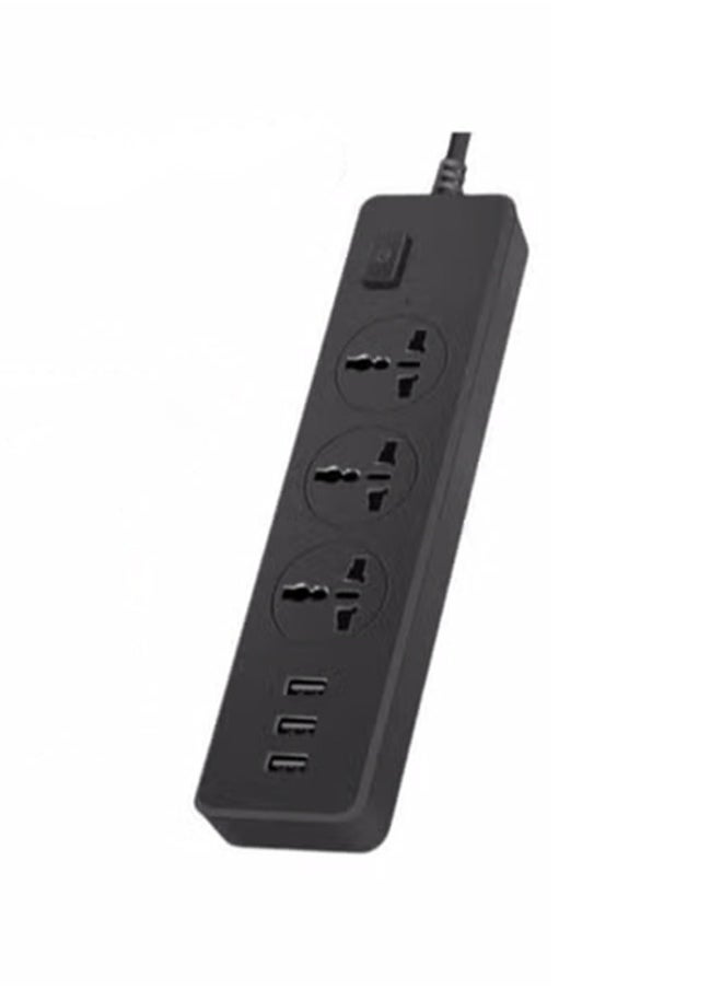 HOMESTAR 110-250V Power 2500W With 3 Universal Socket Multiple USB，Plug Extension Cable For Phone Charging  - Image 2