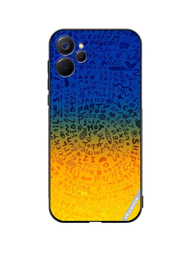 VR CREATIVE Protective Case Cover For Realme 9i 5G Words Mixture Design Multicolour - Image 1