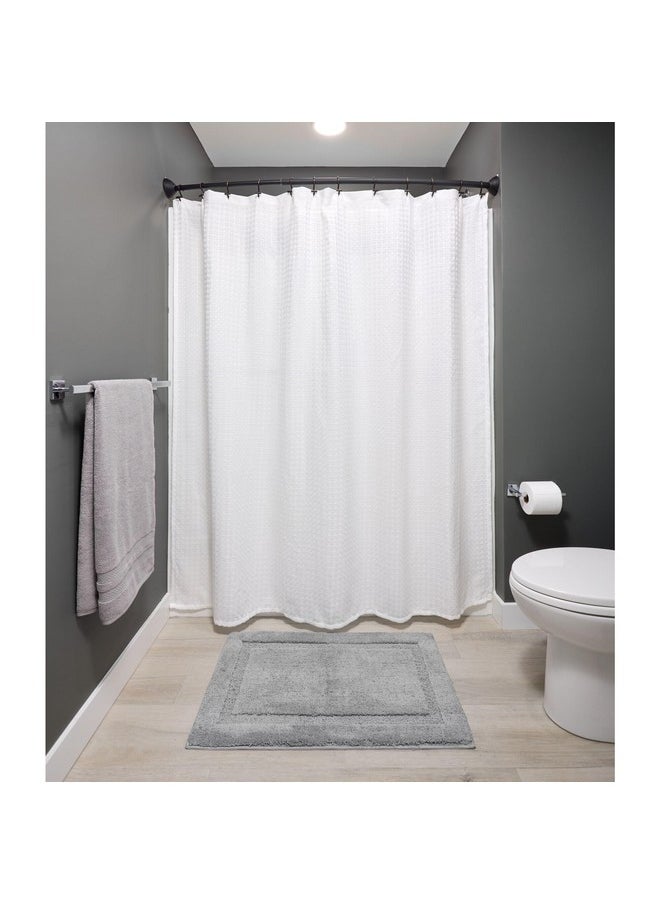 InterDesign iDesign Curved Metal Shower Curtain Rod, Adjustable Customizable Curtain Rod for Bathtub, Stall, Closet, Doorway, 41-72 Inches, Matte Black,79077  - Image 4