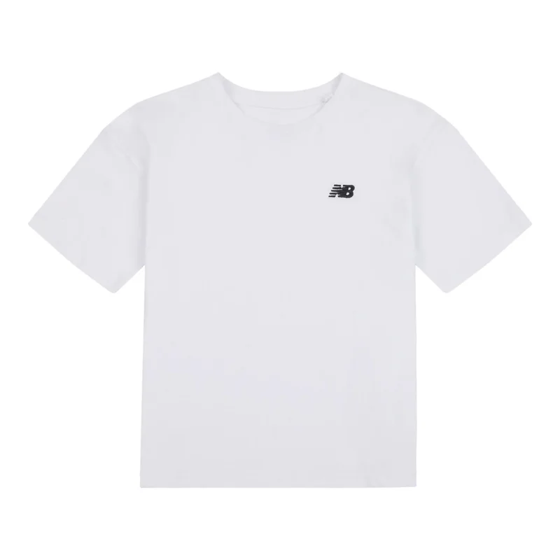 New Balance Bright White Small Logo Jersey T-Shirt for Women | Best Price UAE