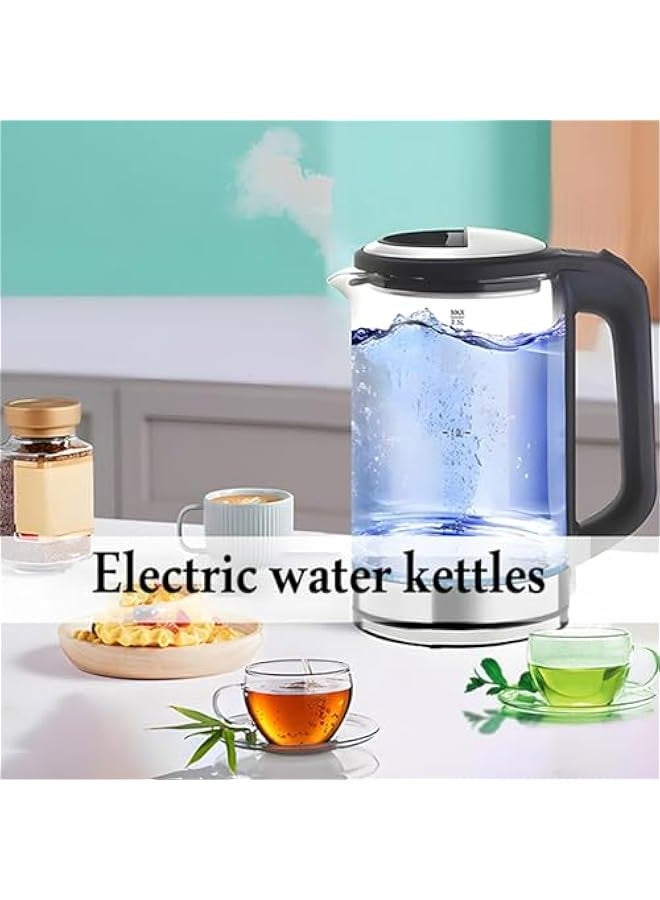 Beauenty 1500W Stainless Steel Electric Kettle, 2.5L Hot Water Kettle with Indicator Light, Auto Shut-Off and Boil-Dry Protection, Touch Safety Handle, 360° Swivel Base - Image 2