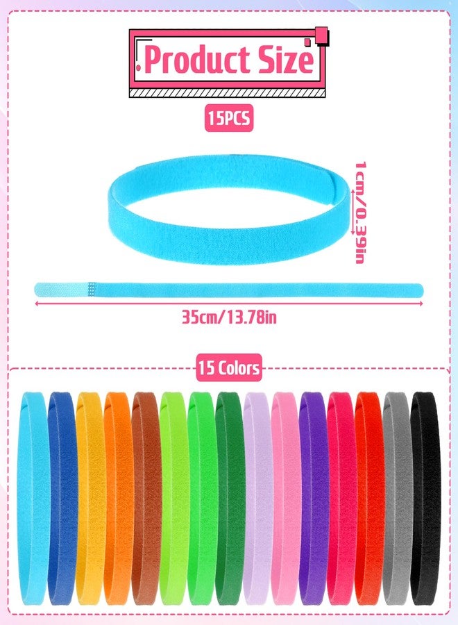 Macuezu 15 PCS Newborn Puppy Collars, 14 Inch Soft Adjustable Whelping Collars for Puppies, Whelping ID Bands Collar for Doggy, Kitten and Newborn Pet, 15 Colors - Image 2