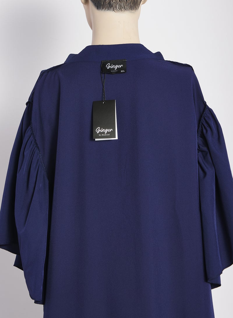 جينجر بلس فستان - بأزرار وأكمام مكشكشة - Image 2