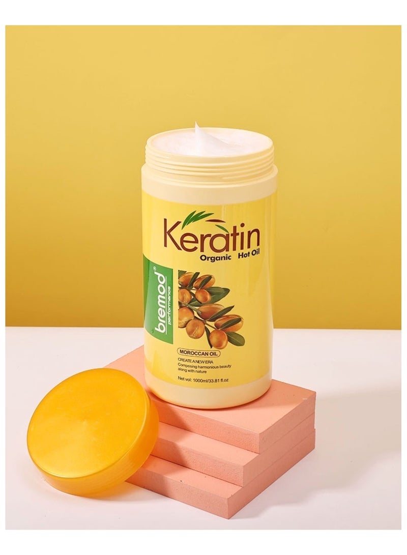 بريمود بدلة زيت الكيراتين العضوي بالأرغان المغربي للشعر التالف الباهت والمجعد 1000 مل - Image 3