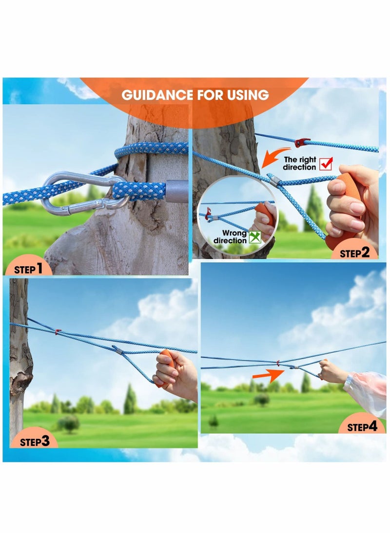 NIBEMINENT Clothes Line, Washing Line Rope 5m, Portable, and Easy to Tighten, for Outdoor Drying - Image 4