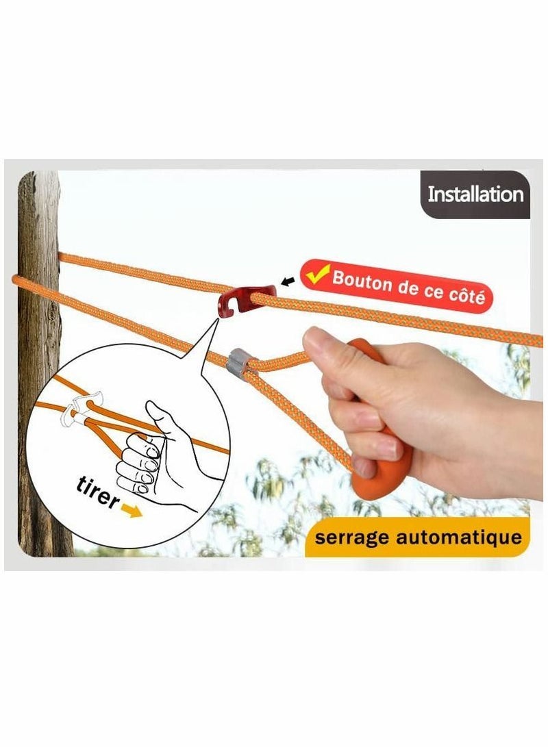 NIBEMINENT Clothes Line, Washing Line Rope 5m, Portable, and Easy to Tighten, for Outdoor Drying - Image 3