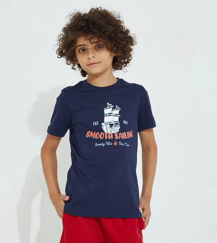 Beverly Hills Polo Club Graphic Printed T-Shirt