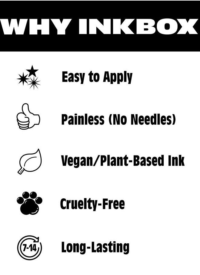 inkbox - Inkbox Temporary Tattoos, Semi-Permanent Tattoo, One Premium Easy Long Lasting, Water-Resistant Temp Tattoo with For Now Ink - Lasts 1-2 Weeks, Famiglia, 7 x 2 in - Image 1