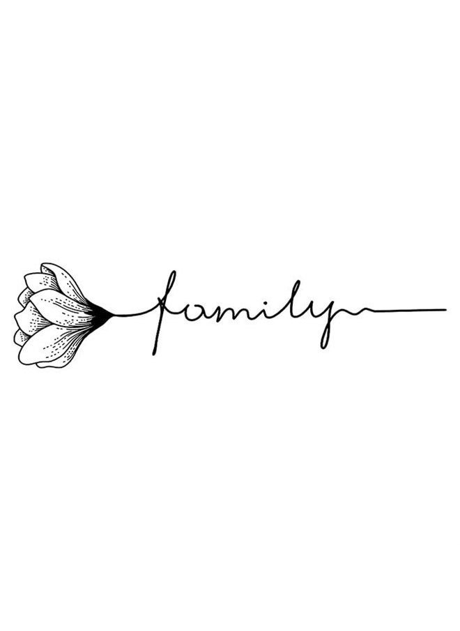 inkbox - Inkbox Temporary Tattoos, Semi-Permanent Tattoo, One Premium Easy Long Lasting, Water-Resistant Temp Tattoo with For Now Ink - Lasts 1-2 Weeks, Famiglia, 7 x 2 in - Image 1