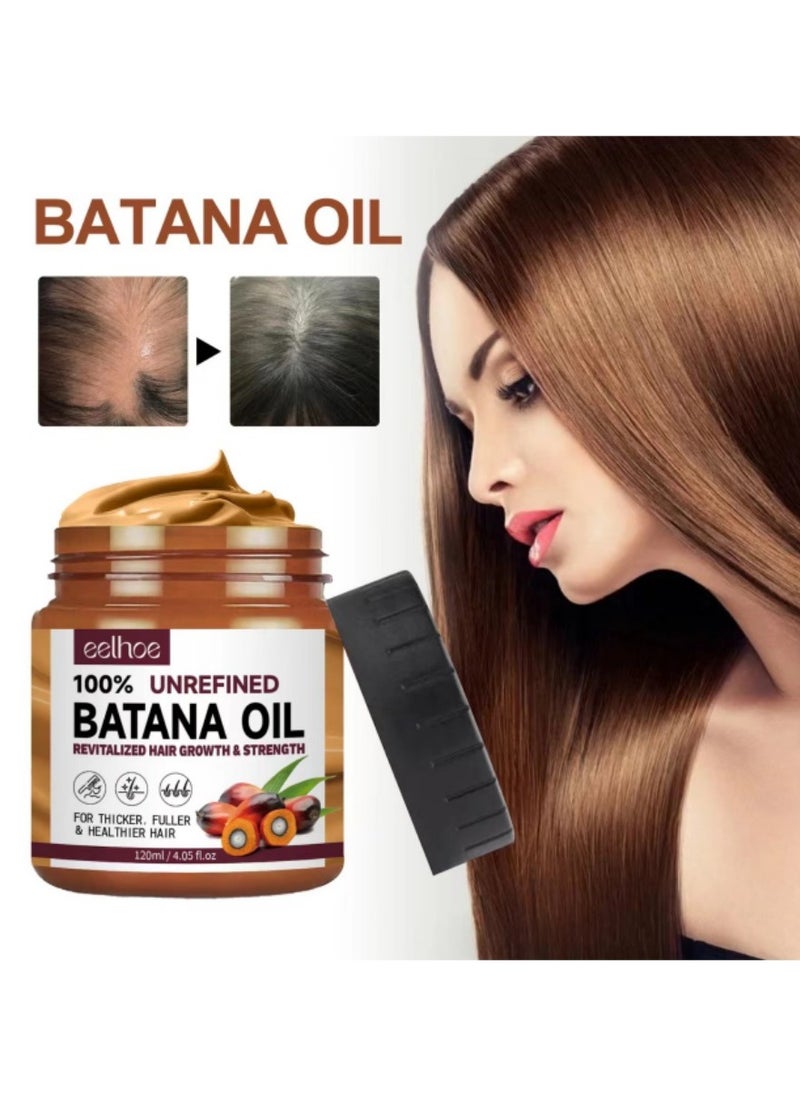EELHOE - Batana Oil: Organic Formula for Hair Growth, Thicker, Fuller, and Healthier Locks - A Natural Hair Mask. (1PCS) - Image 1