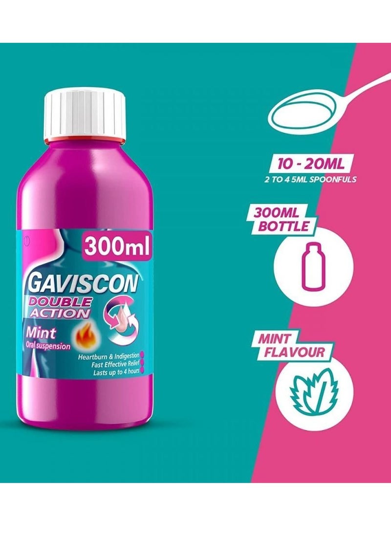 GAVISCON GAVISCON DOUBLE ACTION SUSPENSION 300ML  - Image 2