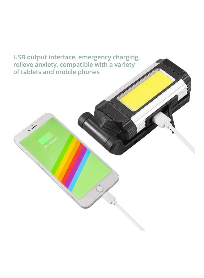 LED Work Light, 7 Modes Torch Work Lamp Inspection Light Magnetic Emergency Illumination with Hook Attachment Camping Accessory IPX6 Waterproof for Repair, Emergency and Camping [Energy Class A+++]