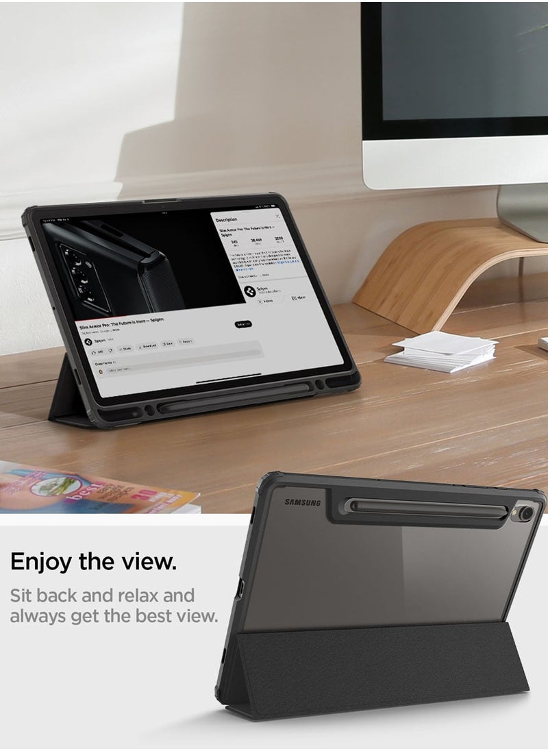 Spigen Ultra Hybrid Pro Samsung Galaxy Tab S9 Case Cover 11 inch (2023) with Dual S-Pen Holder  - Black  - Image 3