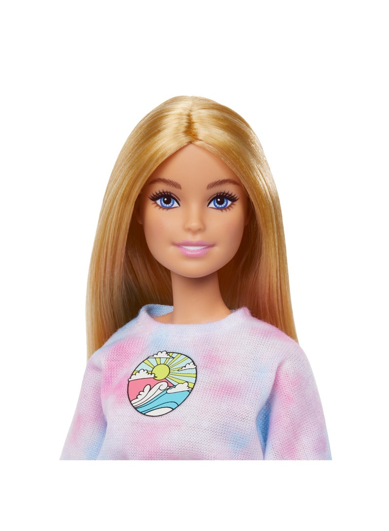 Barbie Malibu Stylist Doll & 14 Accessories Playset, Hair & Makeup Theme with Puppy & Styling Cart - Image 4