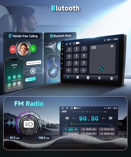 Podofo DSP 2G 64G Car Stereo Radio for Honda Accord 8th 2008-2012 with Wireless CarPlay Android Auto 10.1inch IPS Touch Screen EQ GPS WiFi Bluetooth Radio 26UIs Head Unit with AHD Backup Camera - Image 5